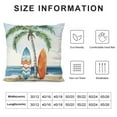 thumbnail image 5 of Nawypu  Summer Beach Throw Pillow Covers Starfish Surfboard Palm Tree Seaside Scenery Decorative Pillows Soft Cushion Cases for Couch Sofa Bed Home Decor, 5 of 5