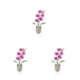 thumbnail image 2 of Flores artificiales Yuarrent Reemplazo decorativo Púrpura, 2 of 6