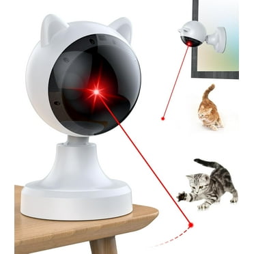Prociv Automatic Cat Laser Toys, Interactive Laser Cat Toys for Indoor Cats/Kitty/Dogs, Cat Laser Toy Automatic White