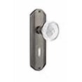 thumbnail image 3 of Nostalgic Warehouse 752485 Deco Plate, Backset Size: 2.375", Antique Pewter, 3 of 4