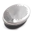 thumbnail image 1 of Black Small Hole Kitchen Storage Accessory Cheese Grater Citrus And Lemon Zester With Food Storage Container And Lid - Perfect For Hard Parmesan Or Mi, 1 of 5