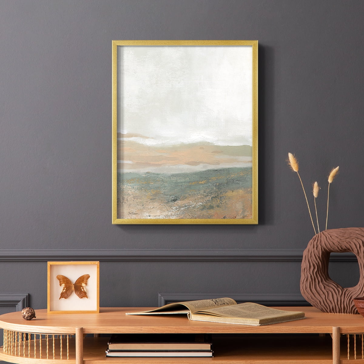 Earthy Textures in Paper Solid Wood 22 x 28 Framed Print