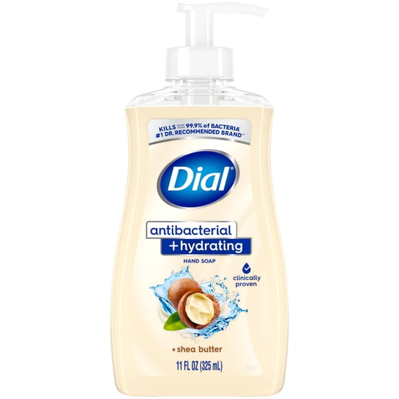 Dial Antibacterial Hydrating Shea Butter Liquid Hand Soap, 11 oz