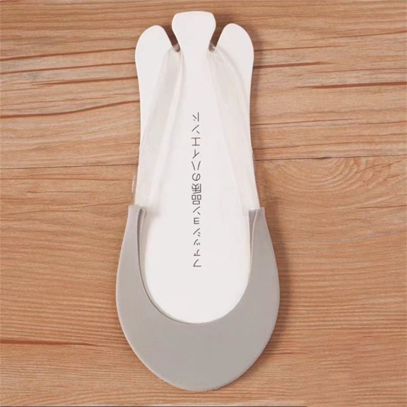 WHEANG Toe Topper Socks for Women Half-toe Socks Ultra Low Non Slip Hidden Cotton Nylon Summer Socks Thin Liner Socks for High Heels No-show Socks for Women Heels Grey A 2026 Sales Under $1