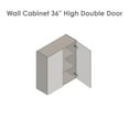 thumbnail image 4 of 27" x 36" Wall Cabinet-Double Door-with Black Matte door, 4 of 4