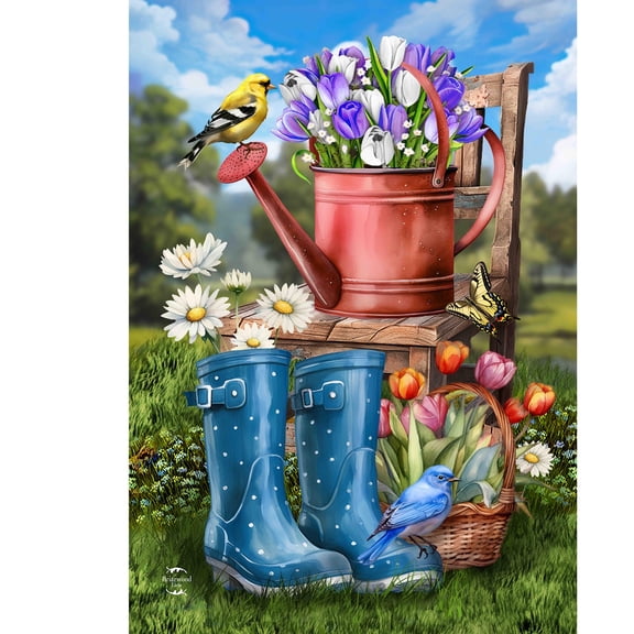 Briarwood Lane Garden Flag 12x18 For Outdoor In the Spring Garden For Spring Garden Flag Flags For Outside