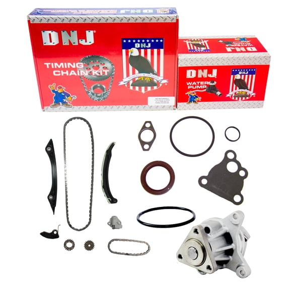 DNJ TK4236WP Timing Chain Kit with Water Pump Fits Cars & Trucks 12-17 Ford 2.0L L4 DOHC 16V