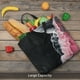thumbnail image 5 of Balery Pink White Ocean Waves Bolsa de Mano para Mujeres con Cremallera, Bolsa de Gimnasio con Compartimentos, Bolsa para Laptop, Bolsa para Trabajo, 5 of 7