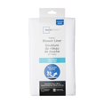 thumbnail image 4 of Mainstays Water Repellent Fabric Shower Curtain Liner, White, Assorted Sizes, 4 of 5