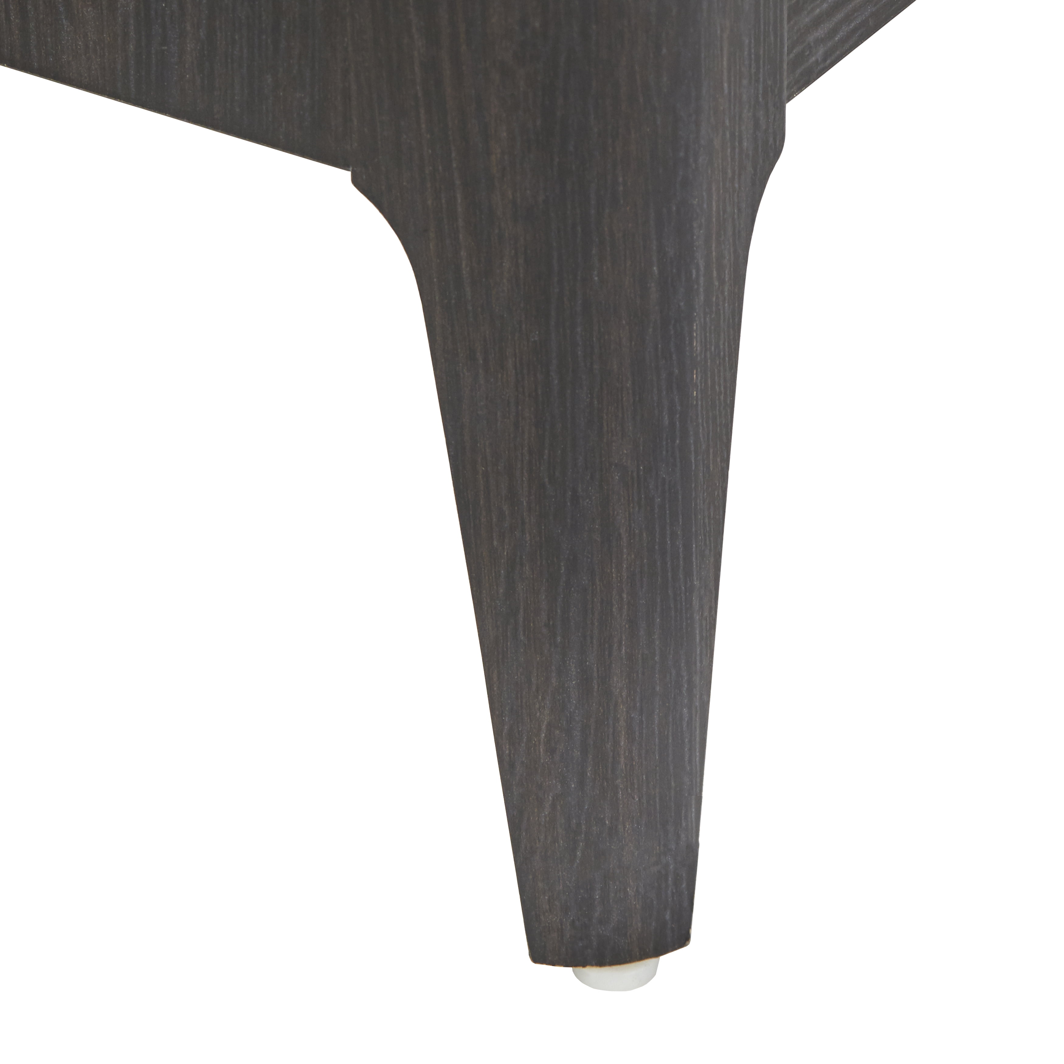 TMS Keely Night Stand, Charcoal Gray and White