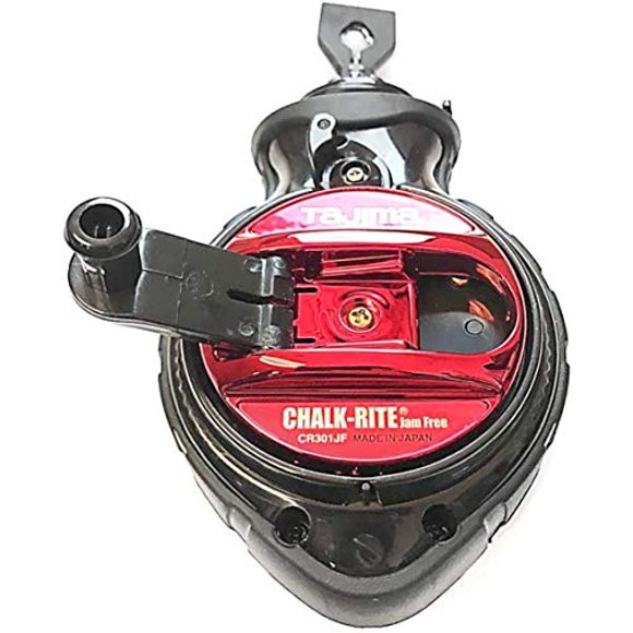 Tajima Boîte de Craie - Édition Spéciale Sans Confiture de Craie Snap-Line avec Ligne de Craie Extra Audacieuse de 1 mm et Récupération Rapide à Cinq Vitesses - CR301JF-CP