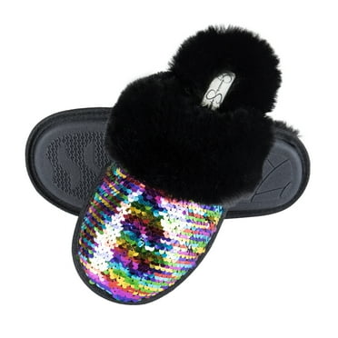 Jessica Simpson Womens Comfy Memory Foam Scuff Slipper Indoor/Outdoor