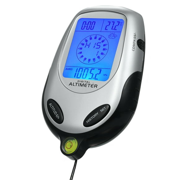 altimeter,Clock Mountain Altimeter Barometer Clock Mountain 8-in-1 Calendar Clock Time Calendar Barometer Thermometer Weather With And Altimeter Mountain Tool With Handheld Altimeter