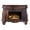 Cherry Oak Finish, variant on Bowery Hill Rectangular Wooden Fireplace in Bone White Finish