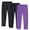 Purple2, variant on MeetoTime 3PC Toddler Girls Comfortable Leggings 3-12 Years Solid Color Elastic Waist Breathability Long Pants Kids Clothes
