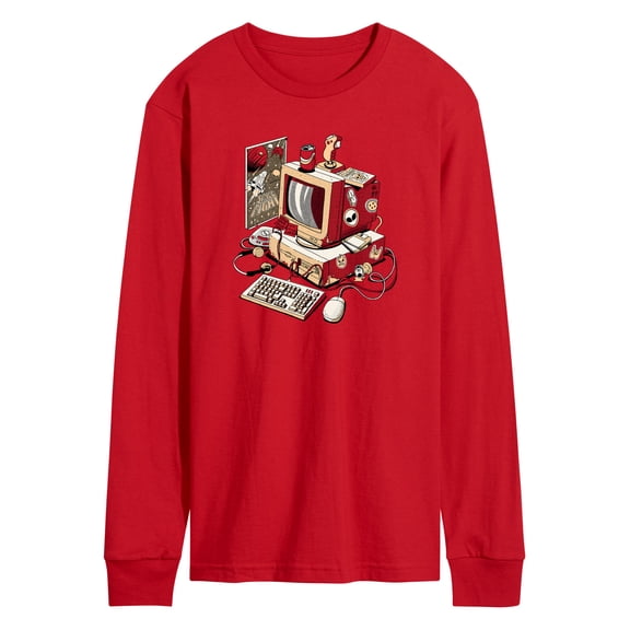 Instant Message - 90S Pc Long Sleeve Graphic T-Shirt
