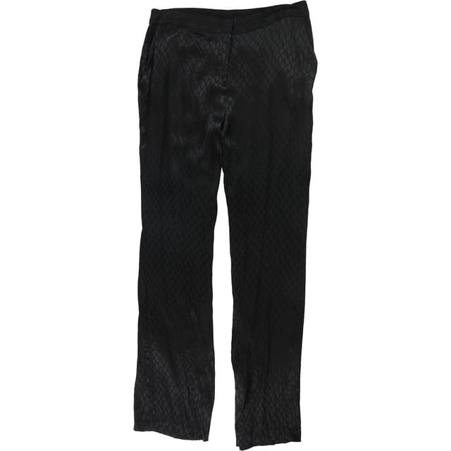 Pantalones casuales con estampado de Jacquard Alfani para mujer negro 4