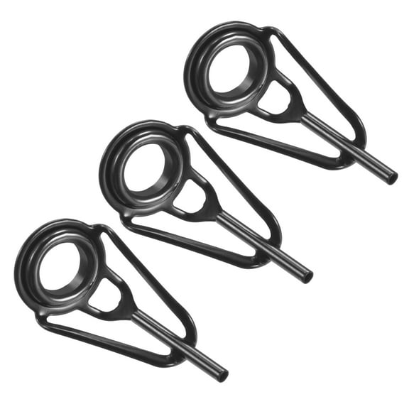 1.2mm Tube Dia Stainless Steel Fishing Rod Tips Repair Kit Ring Guide, 3 Pack
