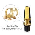 thumbnail image 3 of Pince de Bouche pour Saxophone Alto, Pince de Bouche Réglable en Laiton Double Vis pour Saxophone Alto, Attache de Bouche en Caoutchouc Doré pour Saxophone Alto, 3 of 7