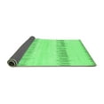 thumbnail image 2 of Ahgly Company Indoor Round Solid Emerald Green Modern Area Rugs, 7' Round, 2 of 4