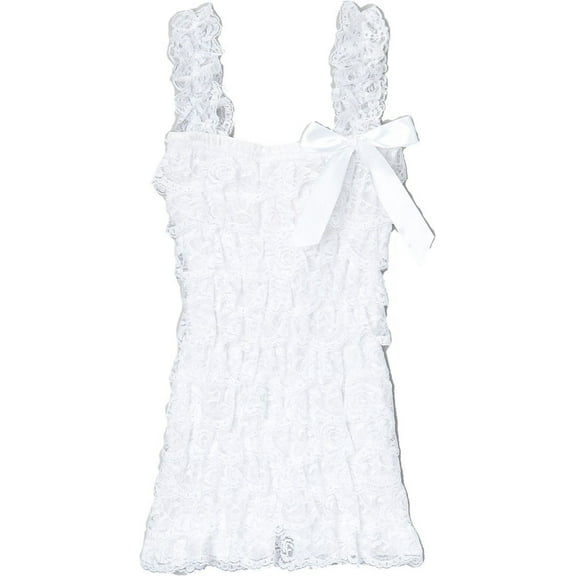 Wenchoice Girl's White Lace Romper - M(12M-24M)