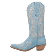 Dingo Womens Flirty N' Fun Embroidered Snip Toe Cowboy Mid Calf Boots