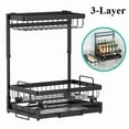 thumbnail image 2 of Over Sink Dish Drying Rack 3-Tier Stainless Steel Kitchen Shelf Cutlery Drainer, 2 of 5