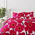 thumbnail image 1 of Marimekko 221454 Unikko Housse de Couette Ensemble Rouge, Simple, 1 of 5