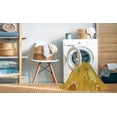 thumbnail image 2 of Ahgly Company Machine Washable Indoor Rectangle Transitional Bright Gold Yellow Area Rugs, 2' x 5', 2 of 7