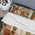 thumbnail image 4 of Designart "Expressions of Modernism IV" Modern Midcentury Bedding Covert Set - Abstract Midcentury Orange Abstract Bed Set With 1 Sham, 4 of 6