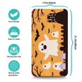 thumbnail image 2 of Halloween Pumpkin Ghost Dish Drying Mat Evil Pumpkin Ghost Coffee Bar Mat Non Slip Foldable Washable 17x31.5 Inch Dish Drying Pad for Coffee Tableware Sink Countertop, 2 of 4