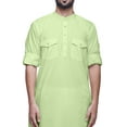 thumbnail image 2 of Atasi Cotton Long Kurta For Men Full Sleeve Indian Kurta Party Festive Wear, 2 of 5