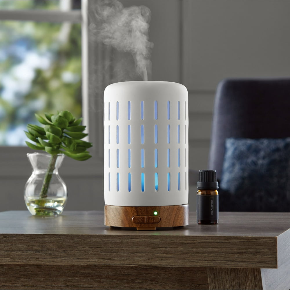 Mainstays Essential Oil Diffuser With Wood Base