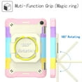 thumbnail image 2 of Fire HD 8 Case 2022, Fire HD 8 Plus Case 2022 - TECH CIRCLE Kids Proof Rugged Kickstand Handle Case with Adjustable Viewing Angles /Shoulder Strap for Fire HD 8 (12th Gen.) Tablet, Colorful/Pink, 2 of 8