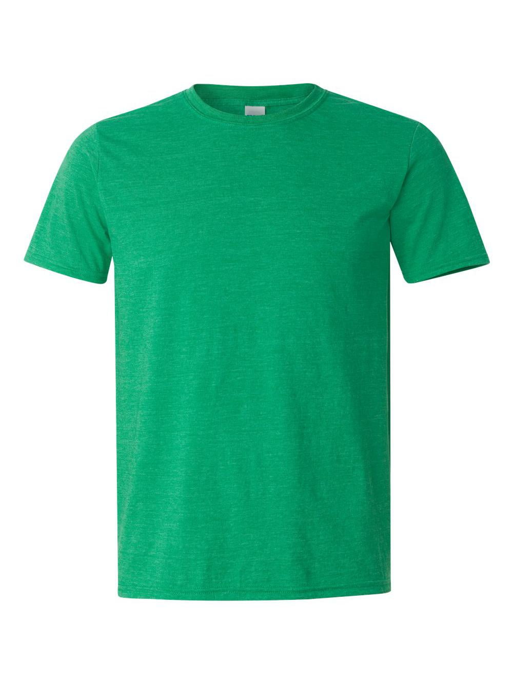 Gildan Softstyle T-Shirt, Heather Irish Green, 100% Cotton, Size