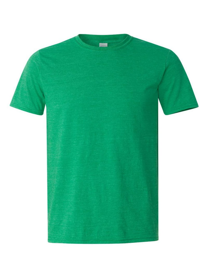 Gildan Softstyle T-Shirt, Heather Irish Green, 100% Cotton, Size