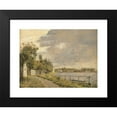 thumbnail image 2 of Christen Købke 18x14 Black Modern Framed Museum Art Print Titled - View of Dosseringen Near the Suburb Osterbro Outside Copenhagen, Cloudy Sky (1841 - 1845), 2 of 5