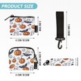 thumbnail image 4 of Portable Coin Purse Two 4.13x4.13 Iinches 4.13x3.5 Inches Wrist Coin Purse Keys Coin Purse Portable Women's Purse Halloween Pumpkins and Ghosts, 4 of 6
