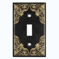 thumbnail image 2 of Metal Light Switch Plate Outlet Cover (French Victorian Frame - Single Toggle), 2 of 2