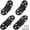 Black, variant on 4Pcs Heavy Duty Folding Table Hinges, Black Sewing Machine Flip Top Hinge Zinc Alloy Butler Tray Hinge with Mounting Screws for Drop Front Desk Drawer, Doors (3.1 x 1.18inch)
