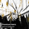 thumbnail image 2 of Abstract Shower Curtain, Black White Ombre Pattern Modern Vintage Minimalism Bath Curtain Waterproof Fabric with Hooks for Home Decor, 72Wx78H, 2 of 6