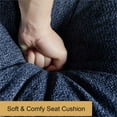 thumbnail image 3 of Wide Sectional Sofa with Chaise 3 Seat Modular Sofa Chenille Couch Blue, 3 of 7
