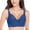 Blue, variant on WCJM The color of Pink1 Lace is the best material for summer clothing Womens Lace Gathered Bra Straps Cup Underwear (no Underwire)