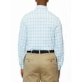 thumbnail image 2 of Lands' End Mens Regular-Fit Blue&Green Check Dress Shirt, 2 of 3