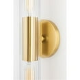 thumbnail image 2 of Hudson Valley Mitzi H177102L-AGB Cecily 25" 2-Light Wall Sconce in Aged Brass, 2 of 9