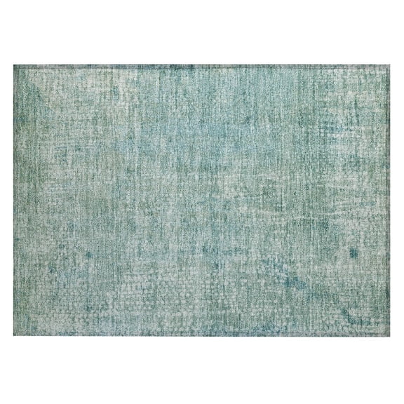 Dalyn Rugs Machine Washable Indoor/Outdoor Chantille ACN2087 Teal 1'8" x 2'6" Rug