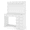 White - 7 Drawers, variant on Ember Interiors Ibbie White Makeup Vanity Set with Lighted Mirror, USB Charging Ports, and Stool