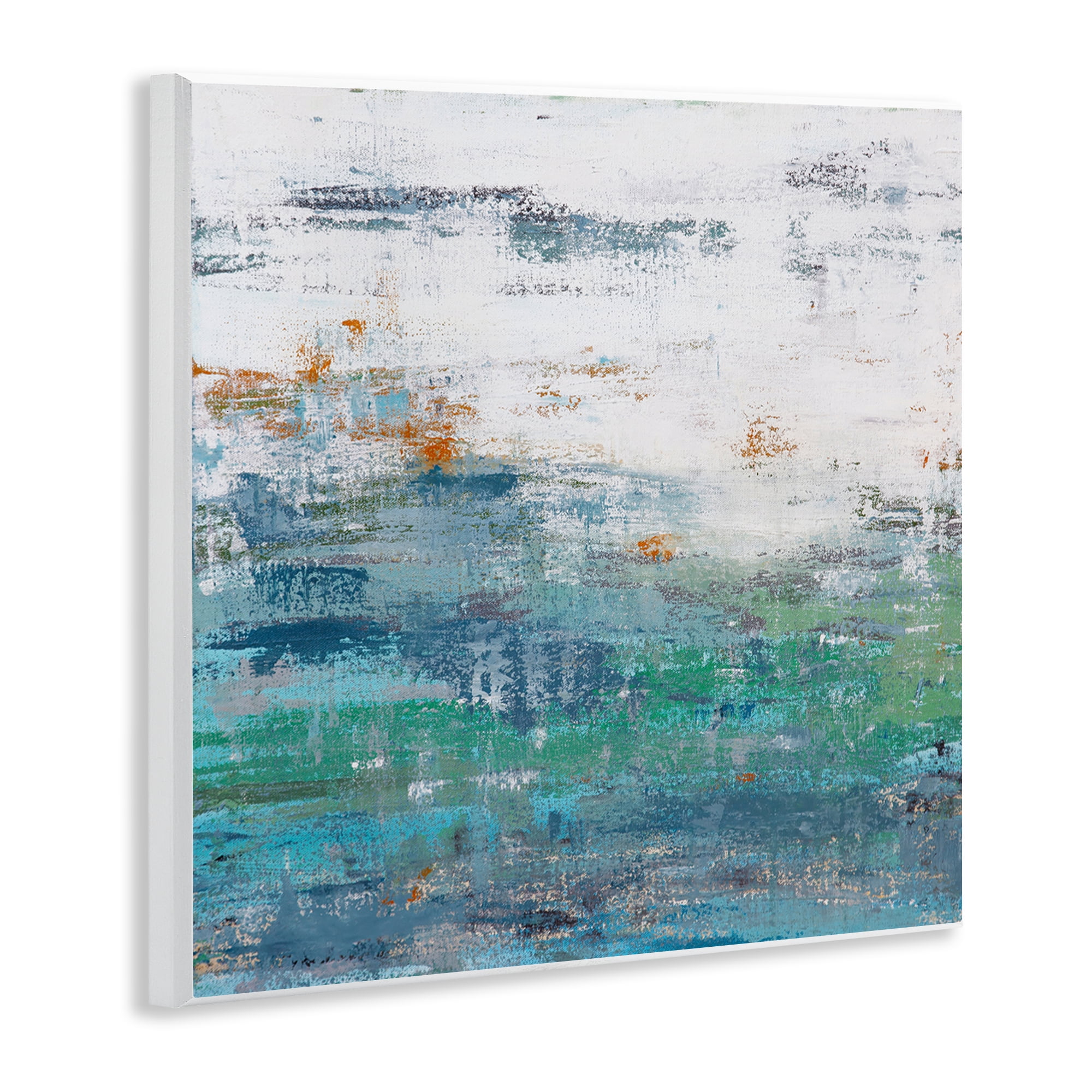 Stupell Industries Distressed Paint Gradient Abstract Painting Unframed Art Print Wall Art, 12 x 12