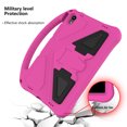 thumbnail image 5 of Allytech Lenovo Tab P11 11-inch Case Model TB-J606F/J606X, Soft EVA Rubber Handle Stand Shockproof Heavy Duty Protection Kids Friendly Case Cover for Lenovo Tab P11 11" 2020 Released,Rose, 5 of 6