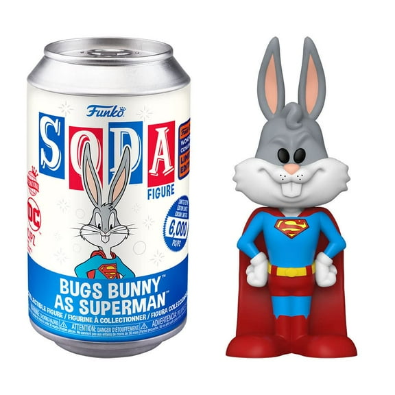 Warner Bros Bugs Bunny as Superman 2023 Wonderous Convention Exclusive Funko Soda POP! Vinyl
